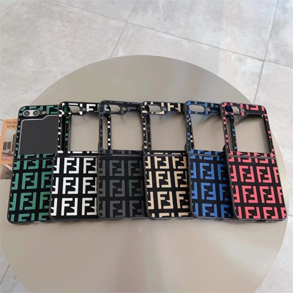 Fendi フェンディ人気Galaxy z flip6 fold6ケース革製男女galaxy z flip5 4 6ケースブランドGalaxy z flip5 6カバー高品質手帳型Galaxy Zflip4 5 6ケースブランド