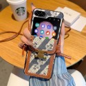 CELINE セリーヌ人気Galaxy Z fold4 5 6ケース革製galaxy z fold6 5 4 3 2ケースハイブランドハイブランドギャラクシー z フリップ5 4 6ケースブランドGalaxy z flip5 6カバー高品質