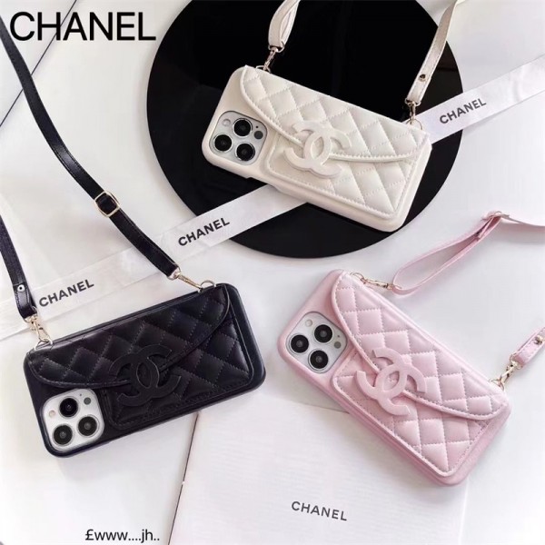 Chanel シャネル人気アイフォン14pro max/16 15 proケース韓国風iphone16/14/13/15pro maxケースレディース斜め掛けアイフォン16 15/14/13/ 12 pro maxケースパロディーハイブランドアイフォン16 15 14ケーストランク型