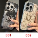 Chanel シャネル ディオール Dior iphone14 16 pro 15 plusケースブランドカード入れ韓国風iphone16/14/13/15pro maxケースレディース斜め掛けアイフォン16 15/14/13/ 12 pro maxケースパロディーハイブランドアイフォン16 15 14ケーストランク型