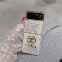 Chanel シャネルgalaxy zflip4 5 6ケースブランドハイブランドギャラクシー z フリップ5 4 6ケース男女galaxy z flip5 4 6ケース手帳型Galaxy Zflip4 5 6ケースブランド