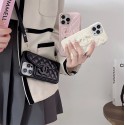 Chanel シャネルiphone14 16 pro 15 plusケースブランドカード入れハイブランドiphone14pro/16 15plusカバー韓国風iphone16/14/13/15pro maxケースレディース斜め掛けiphone15 plus14 16 pro maxケースブランドコピーメンズ