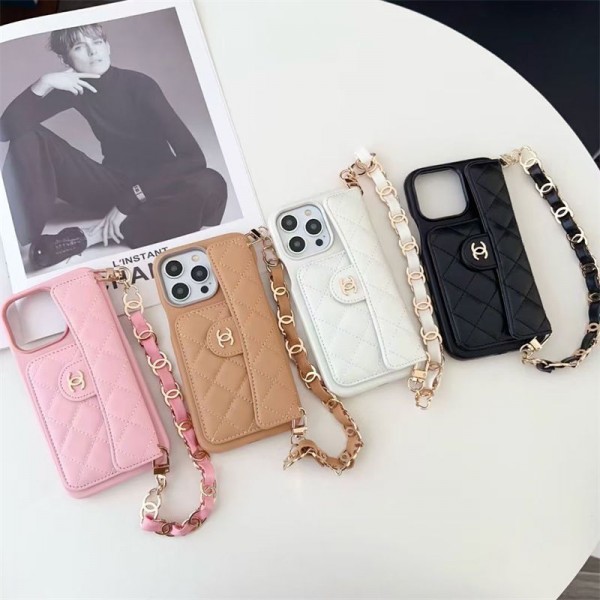 Chanel シャネルハイブランドiphone14pro/16 15plusカバー韓国風iphone16/14/13/15pro maxケースレディース斜め掛けアイフォン16 15/14/13/ 12 pro maxケースパロディーハイブランドアイフォン16 15 14ケーストランク型