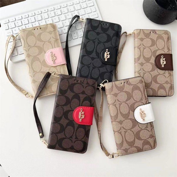 Coach コーチiphone14 16 pro 15 plusケースブランドカード入れハイブランドiphone14pro/16 15plusカバーiphone15 plus14 16 pro maxケースブランドコピーメンズアイフォン16 15/14/13/ 12 pro maxケースパロディー