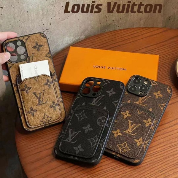 Lv ルイヴィトンiphone14 16 pro 15 plusケースブランドカード入れハイブランドiphone14pro/16 15plusカバーiphone15 plus14 16 pro maxケースブランドコピーメンズアイフォン16 15/14/13/ 12 pro maxケースパロディー