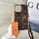 Lv ルイヴィトンiphone14 16 pro 15 plusケースブランドカード入れ韓国風iphone16/14/13/15pro maxケースレディース斜め掛けアイフォン16 15/14/13/ 12 pro maxケースパロディーハイブランドアイフォン16 15 14ケーストランク型