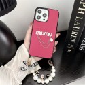 ミュウミュウ MiuMiuiphone14 15 pro 15 plusケースブランドカード入れハイブランドiphone14pro/14 15plusカバー人気アイフォン14pro max/13 15 proケース韓国風iphone14/13/15pro maxケースレディース斜め掛け