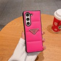 Prada プラダgalaxy zflip4 5 6ケースブランド人気Galaxy Z fold4 5 6ケース革製ブランドギャラクシーZ フォールド6 5 4 3 2ケース手帳型Galaxy Zflip4 5 6ケースブランド