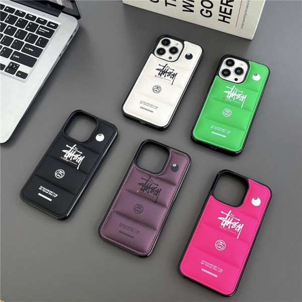 Stussy ステューシーiphone14 16 pro 15 plusケースブランドカード入れハイブランドiphone14pro/16 15plusカバーアイフォン16 15/14/13/ 12 pro maxケースパロディーハイブランドアイフォン16 15 14ケーストランク型