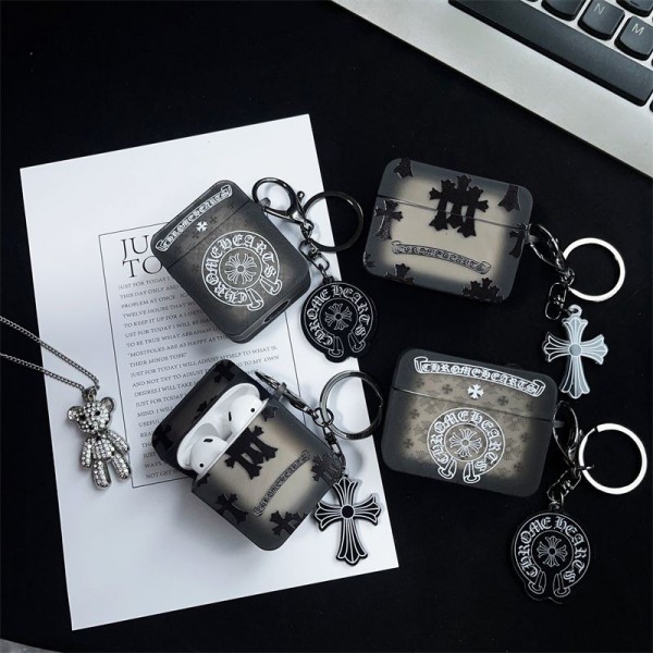 クロムハーツ Chrome Hearts ハイブランドairpods 4 3 2ケースブランドairpods pro2 4 3ケースエアーポッズ4 3 pro2ケースブランドレディースファッションブランドAirpods Pro2ケース