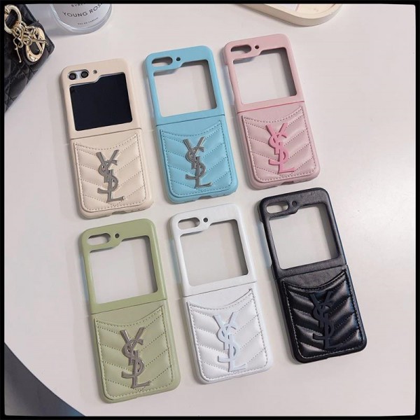 Ysl イブサンローランgalaxy z fold6 5 4 3 2ケースハイブランドブランドギャラクシーZ フォールド6 5 4 3 2ケースブランドGalaxy z flip5 6カバー高品質手帳型Galaxy Zflip4 5 6ケースブランド