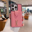 Ysl イブサンローランiphone14 16 pro 15 plusケースブランドカード入れハイブランドiphone14pro/16 15plusカバーiphone15 plus14 16 pro maxケースブランドコピーメンズアイフォン16 15/14/13/ 12 pro maxケースパロディー