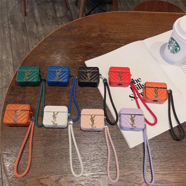 Ysl イヴサンローランハイブランドairpods 4 3 2ケースブランドairpods pro2 4 3ケースブランドエアーポッズ プロ2ケース落下防止airpods 3 4 pro2ケースハイブランドコピー