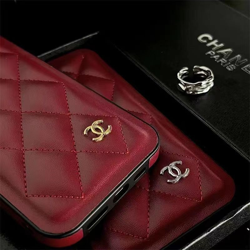 Chanel シャネルiphone14 16 pro 15 plusケースブランドカード入れ韓国風