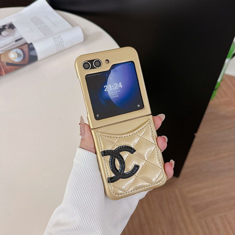 Chanel シャネルgalaxy z flip6 fold6ケースブランド人気Galaxy Z fold4 5 6ケース革製