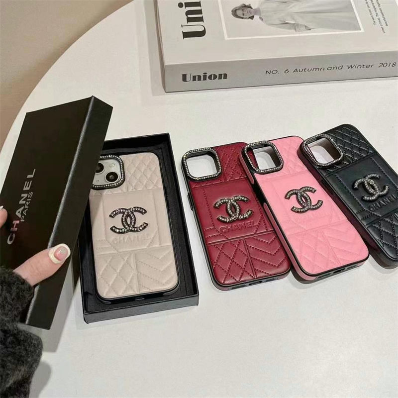 Chanel シャネルハイブランドiphone 16 pro max/16 15plusカバーアイフォン16 15/14/13/ 12 pro maxケース 革製