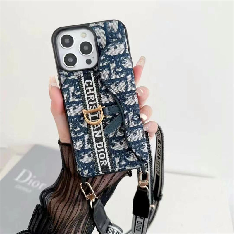 Dior ディオールiphone14 16 pro 15 plusケースブランドiphone 16 15 pro max 14pro/13 pro maxケース ショルダーストラップ付き