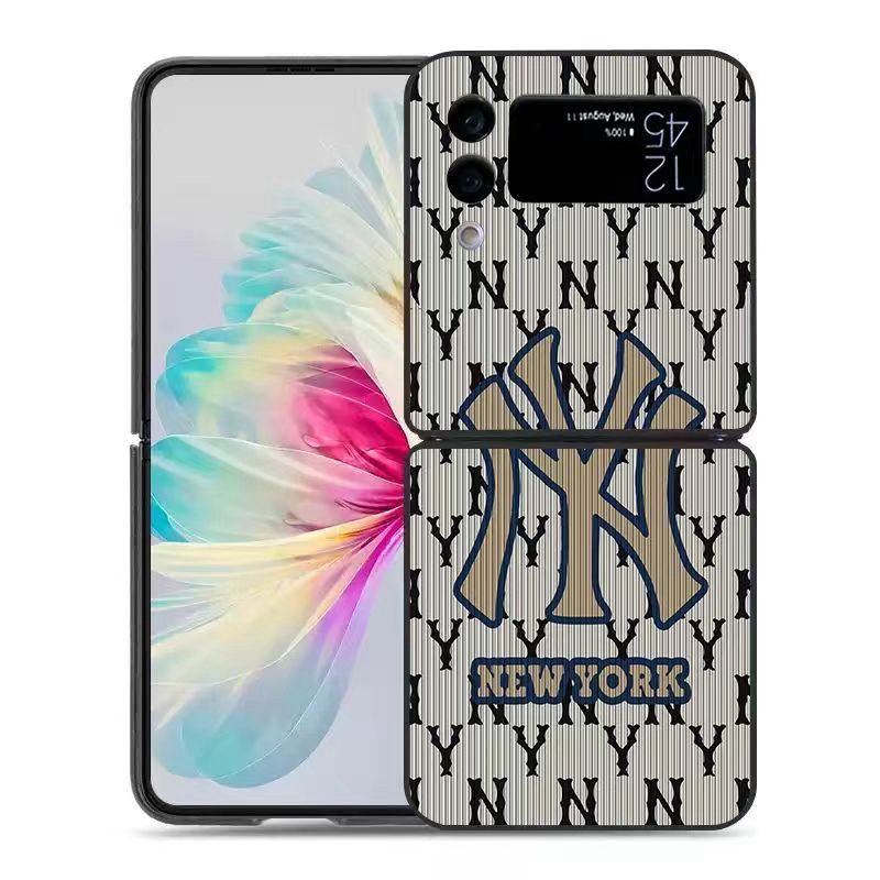 MBL galaxy zflip4 5ケースNYC ブランド人気Galaxy Z fold4 5ケース革製ハイブランドギャラクシー z フリップ5 4