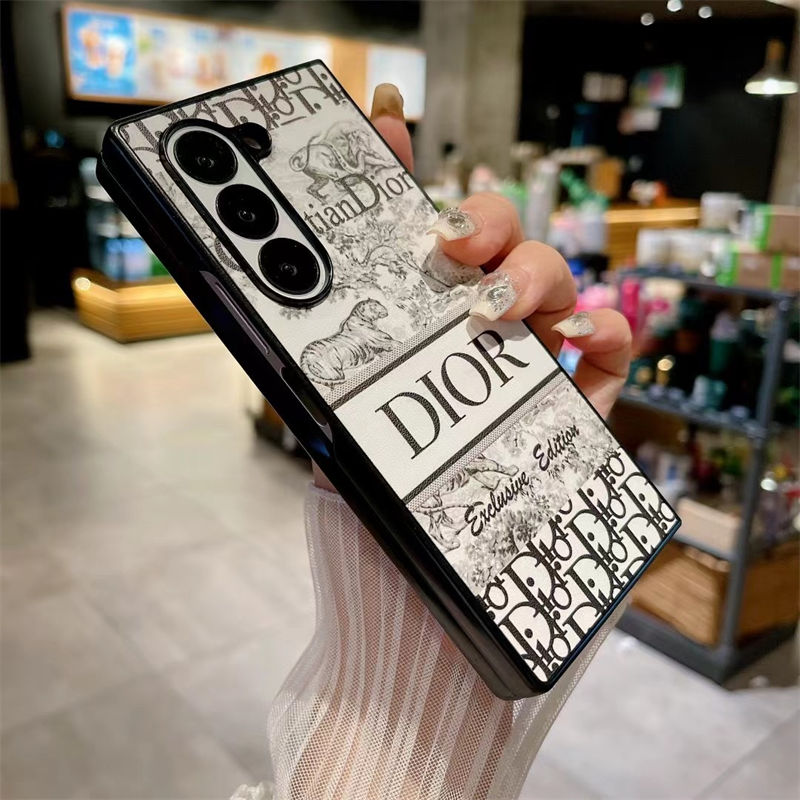 Lv ルイヴィトン ディオール Dior galaxy zflip4 5 6ケースブランド人気Galaxy Z fold4 5 6ケース革製galaxy z fold6 5 4 3 2ケース