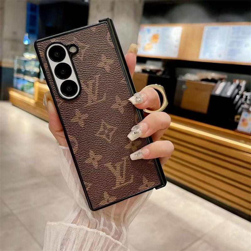 Lv ルイヴィトンgalaxy z flip6 fold6 ケースブランドgalaxy z fold6 5 4 3 2ケースハイブランド