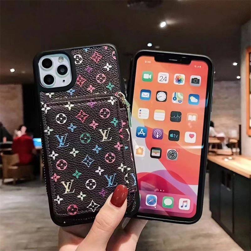 Lv ルイヴィトンiphone14 16 pro 15 plusケースブランドカード入れ人気アイフォン14pro max/16 15 proケース カード収納 革製