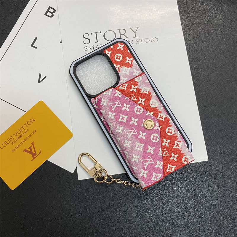 Lv ルイヴィトンiphone14 16 pro 15 plusケースブランドカード入れ韓国風iphone16/14/13/15pro maxケース