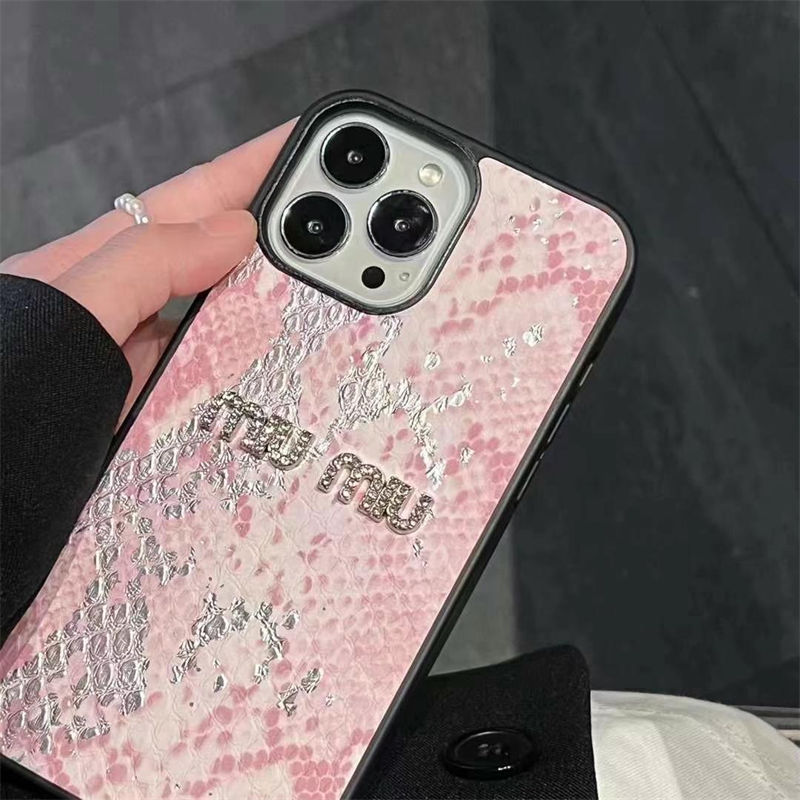 ミュウミュウ MiuMiuハイブランドiphone14pro/16 15plusカバーiphone15 plus14 16 pro maxケース