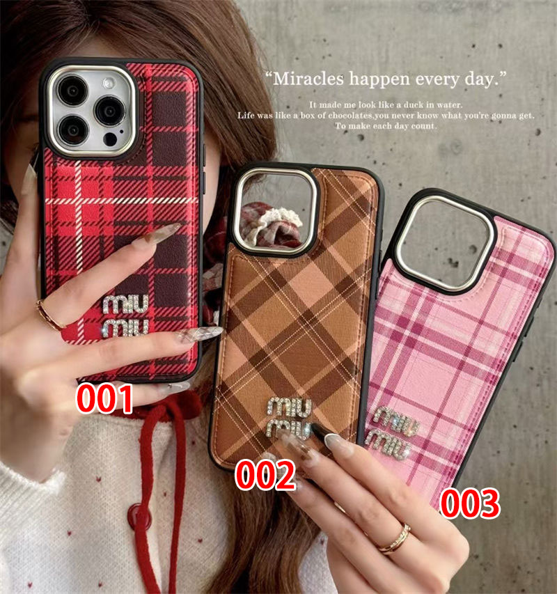 MiuMiu iphone14pro/16 15plusカバー