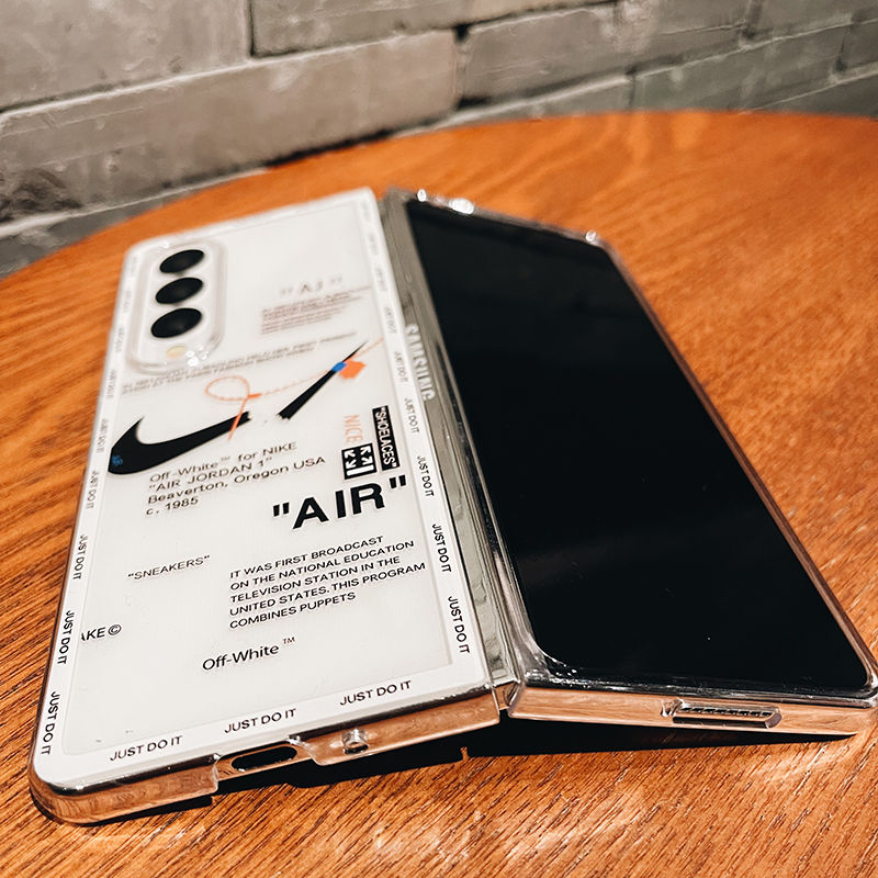 Nike ナイキブランドギャラクシーZ フォールド flip6 fold6ケース男女 ブランドGalaxy z flip5 6カバー高品質手帳型