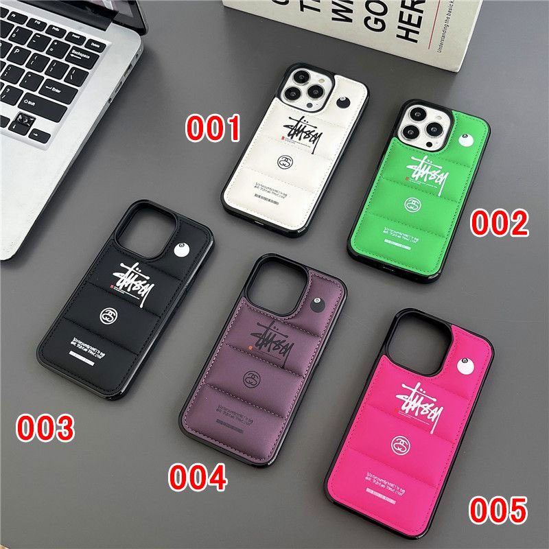 Stussy ステューシーiphone14 16 pro 15 plusケースブランドカード入れハイブランドiphone14pro/16 15plusカバー